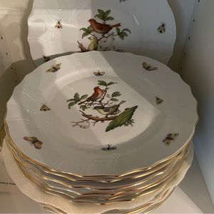 Full set Herend Rothschild Bird pattern china